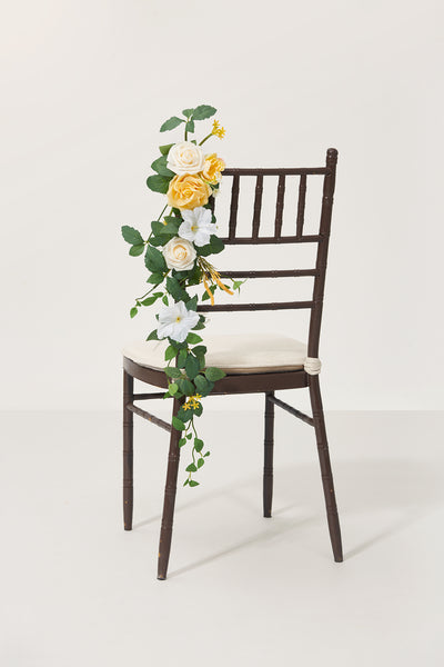 Wedding Hanging Chair Back Decoration in Lemonade Yellow | Clearance