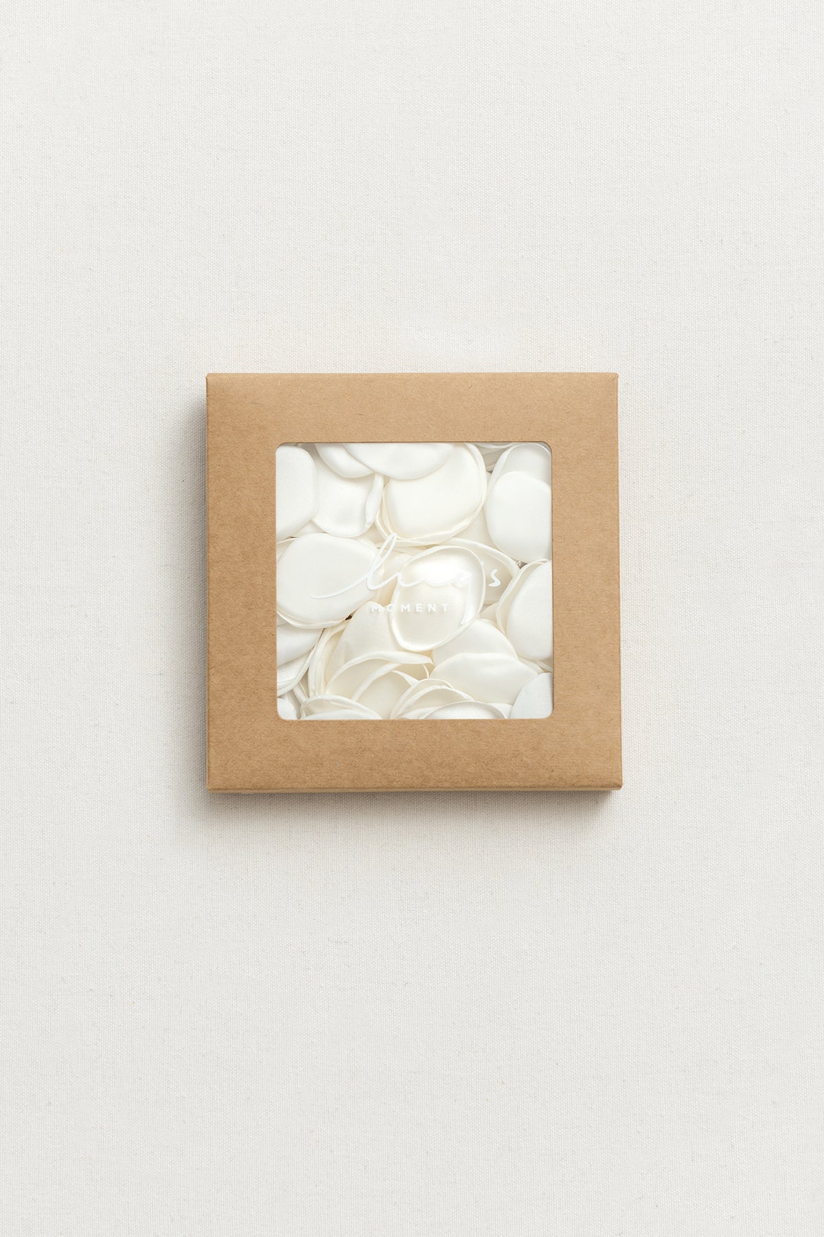 Silk Rose Petals in White & Beige