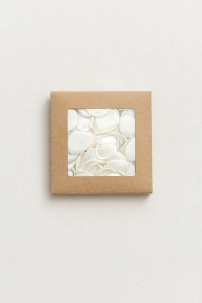 Silk Rose Petals in White & Sage