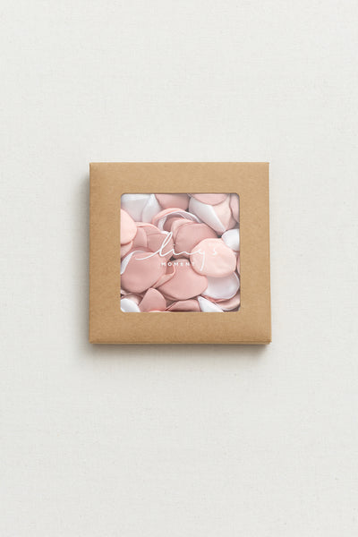 Silk Rose Petals in Blush & Pink