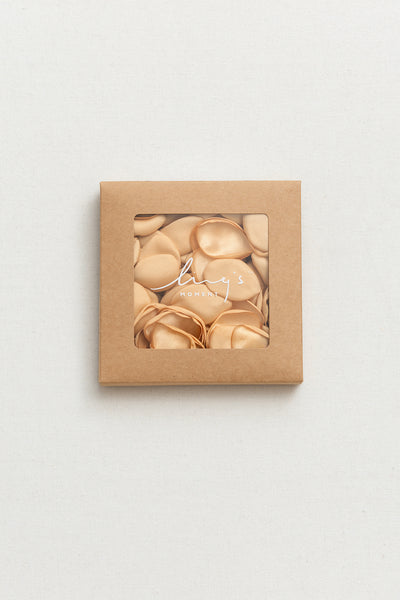 Silk Rose Petals in White & Beige