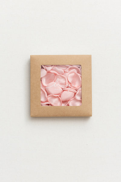 Silk Rose Petals in Blush & Pink