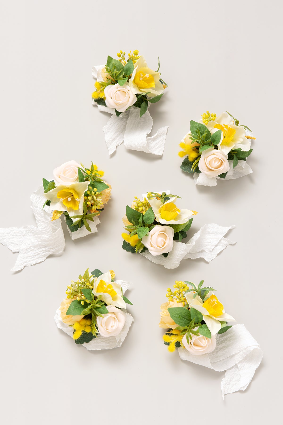 Flash Sale | Wrist Corsages in Lemonade Yellow | Clearance