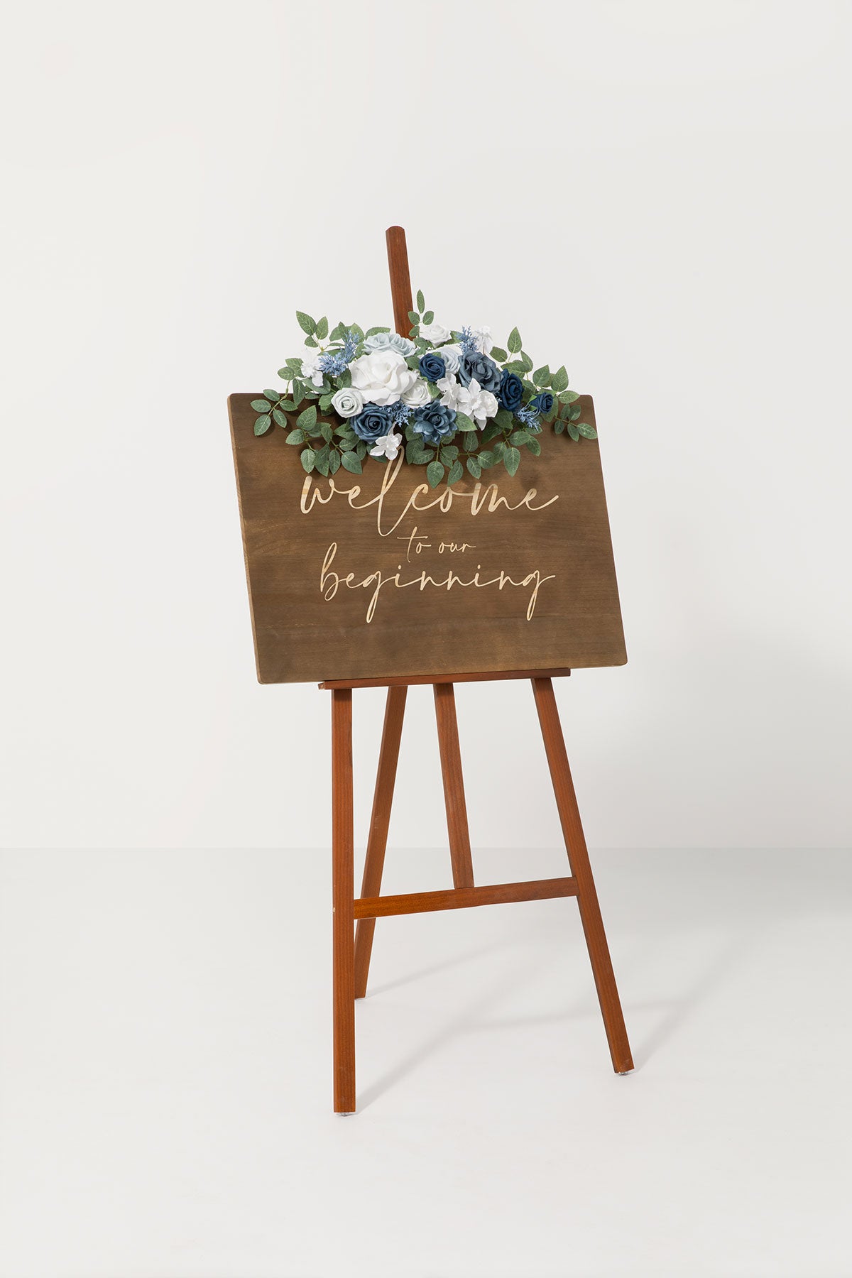 Flexible Combo Set Flower Sign Decor in Dusty Blue & Navy Blue