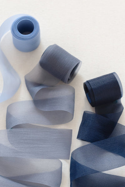 Ribbons in Dusty Blue & Navy