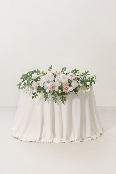 Head Table Floral Swags in White & Sage