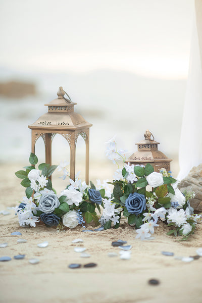 Pre-Arranged Wedding Flower Packages in Dusty Blue & Navy