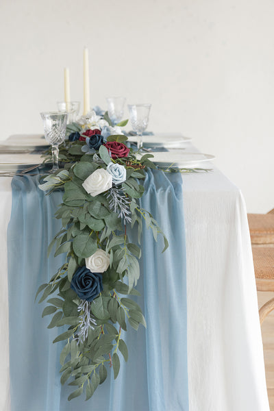 Table Linens in Blue Colors