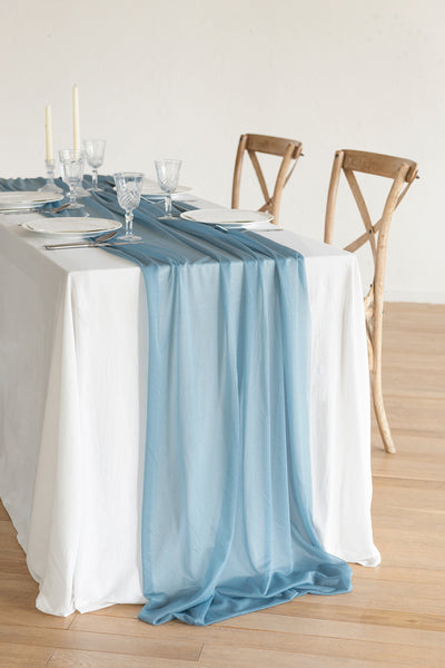 Table Linens in Blue Colors