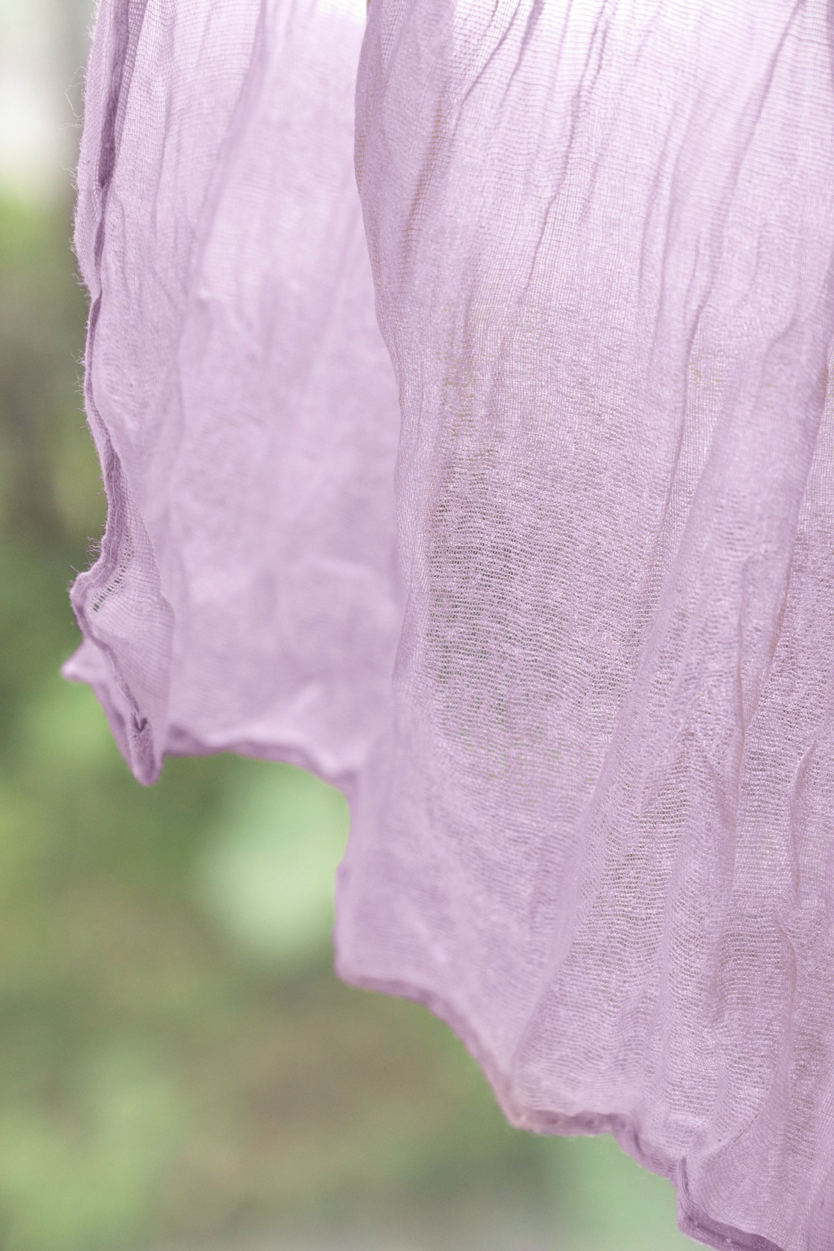 Cheesecloth Napkins in Lilac & Gold