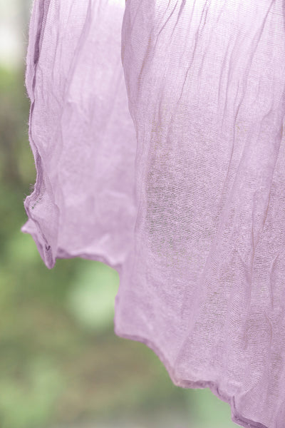 Cheesecloth Napkins in Lilac & Gold