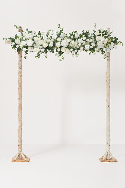 Garland Flower Arch Decor in White & Sage