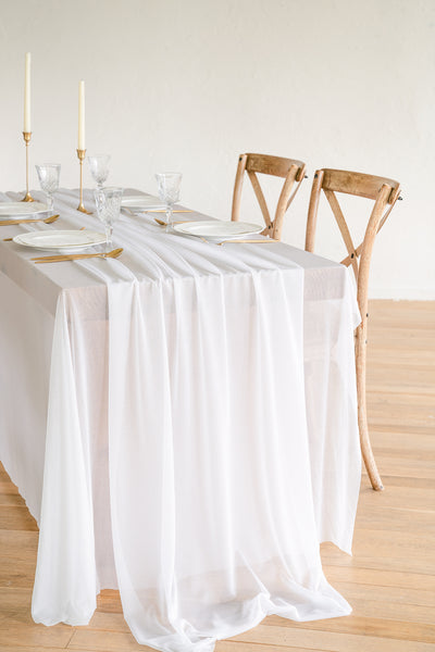 Romantic Sheer Table Runner 29 w x 10ft/14ft