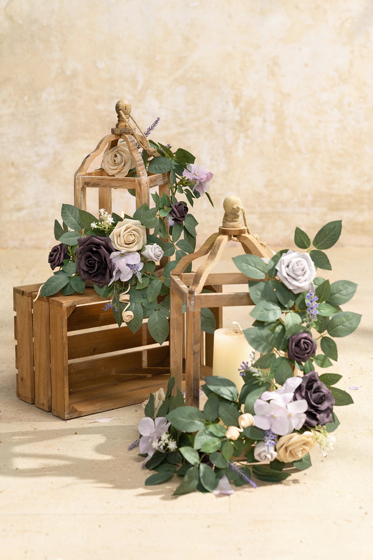 Pre-Arranged Wedding Flower Packages in French Lavender & Plum