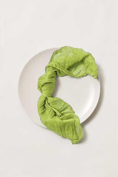 Cheesecloth Napkins in Celery