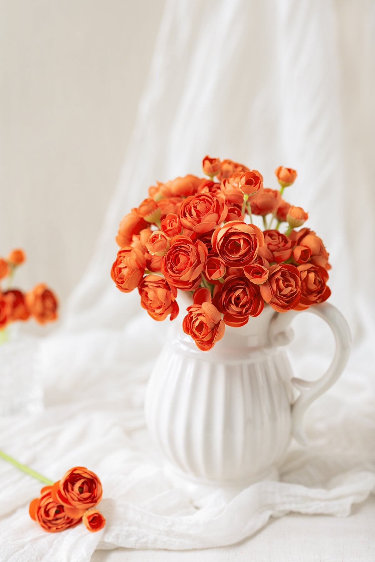 Ranunculus Flowers with Stem - 8 Colors