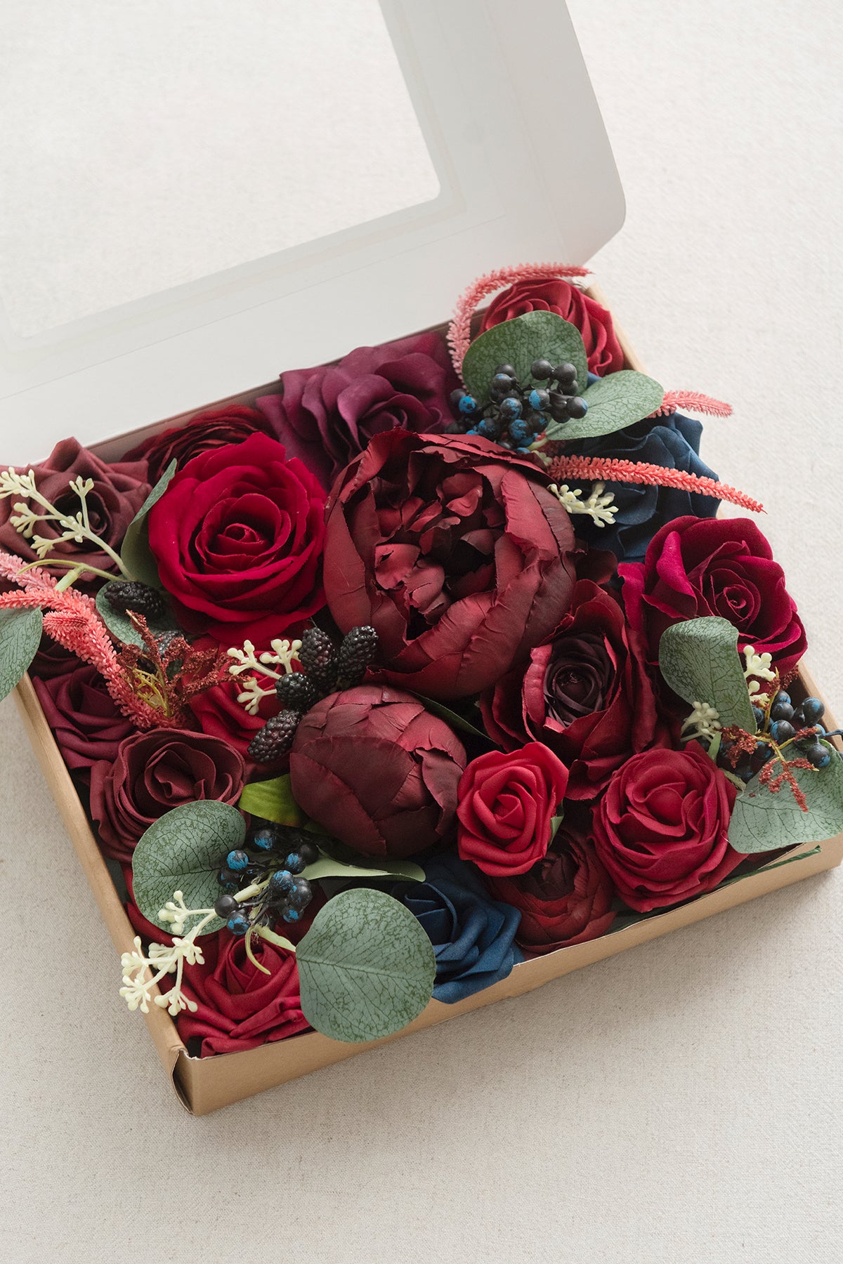 Burgundy & Marsala Designer Flower Boxes