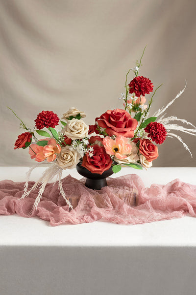 DIY Kits For Centerpieces in Red Colors