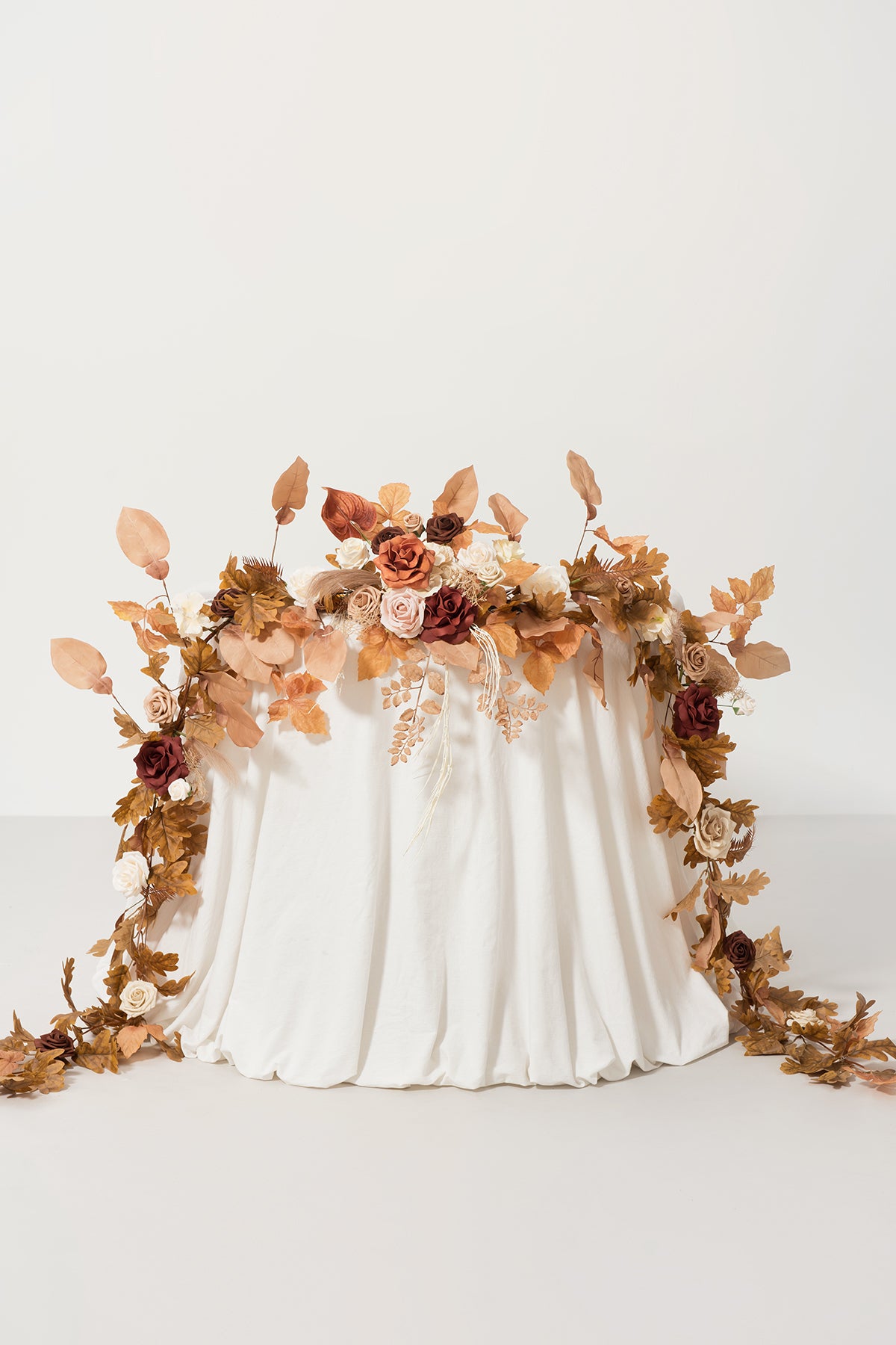 Head Table Flower Garland in Rust & Sepia