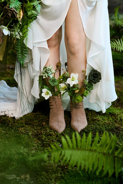 DIY Designer Flower Boxes in Forest Green & Gold