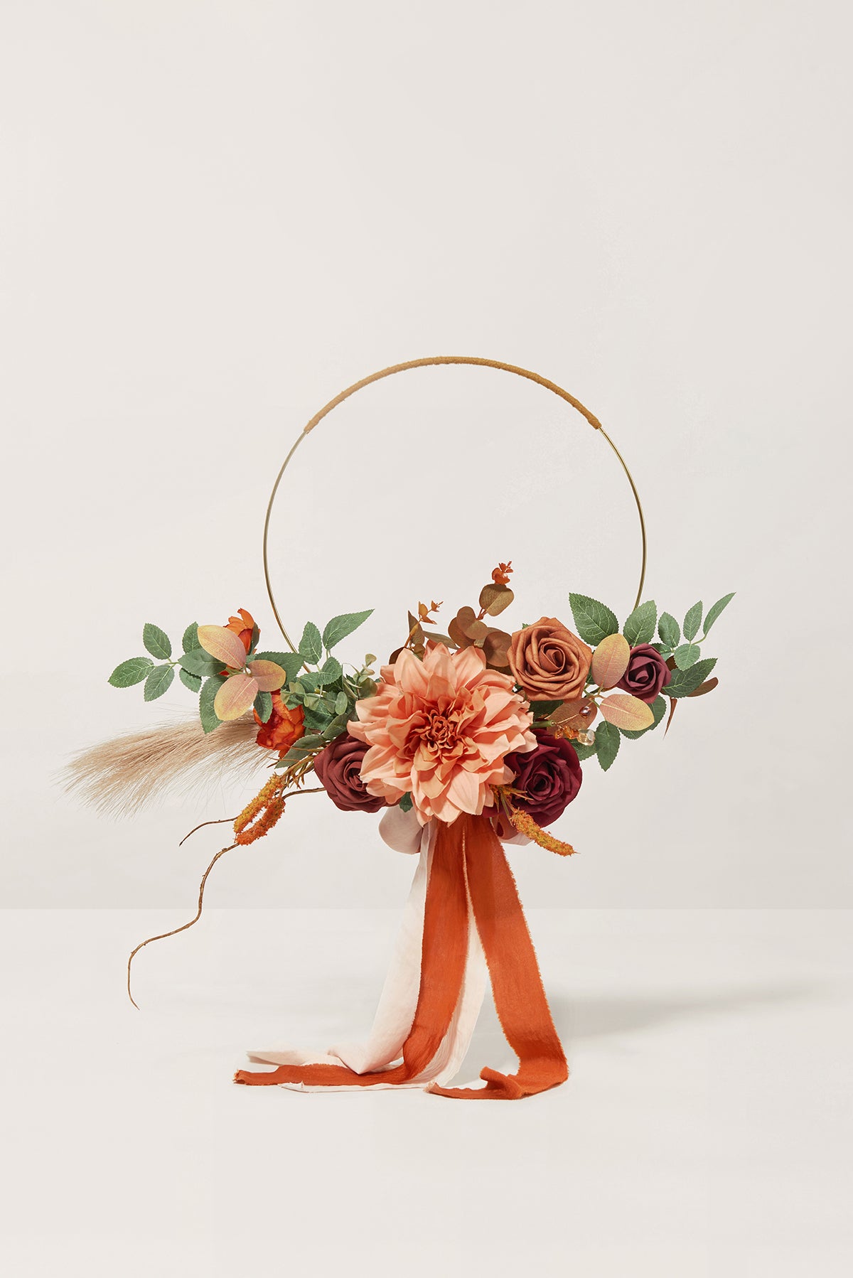 Hoop Bridesmaid Bouquets in Sunset Terracotta | Clearance