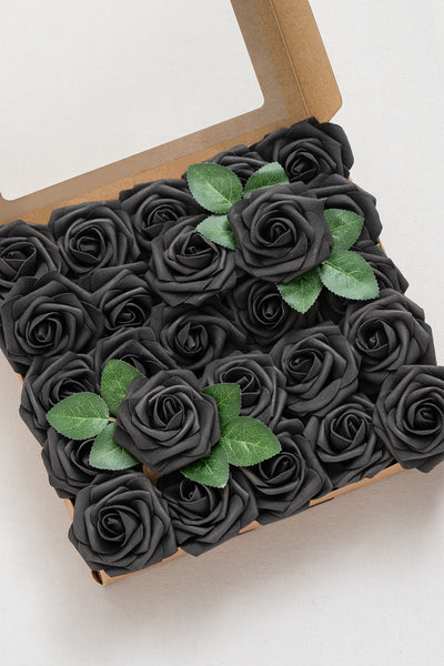 DIY Supporting Flower Boxes in Black & Pumpkin Orange