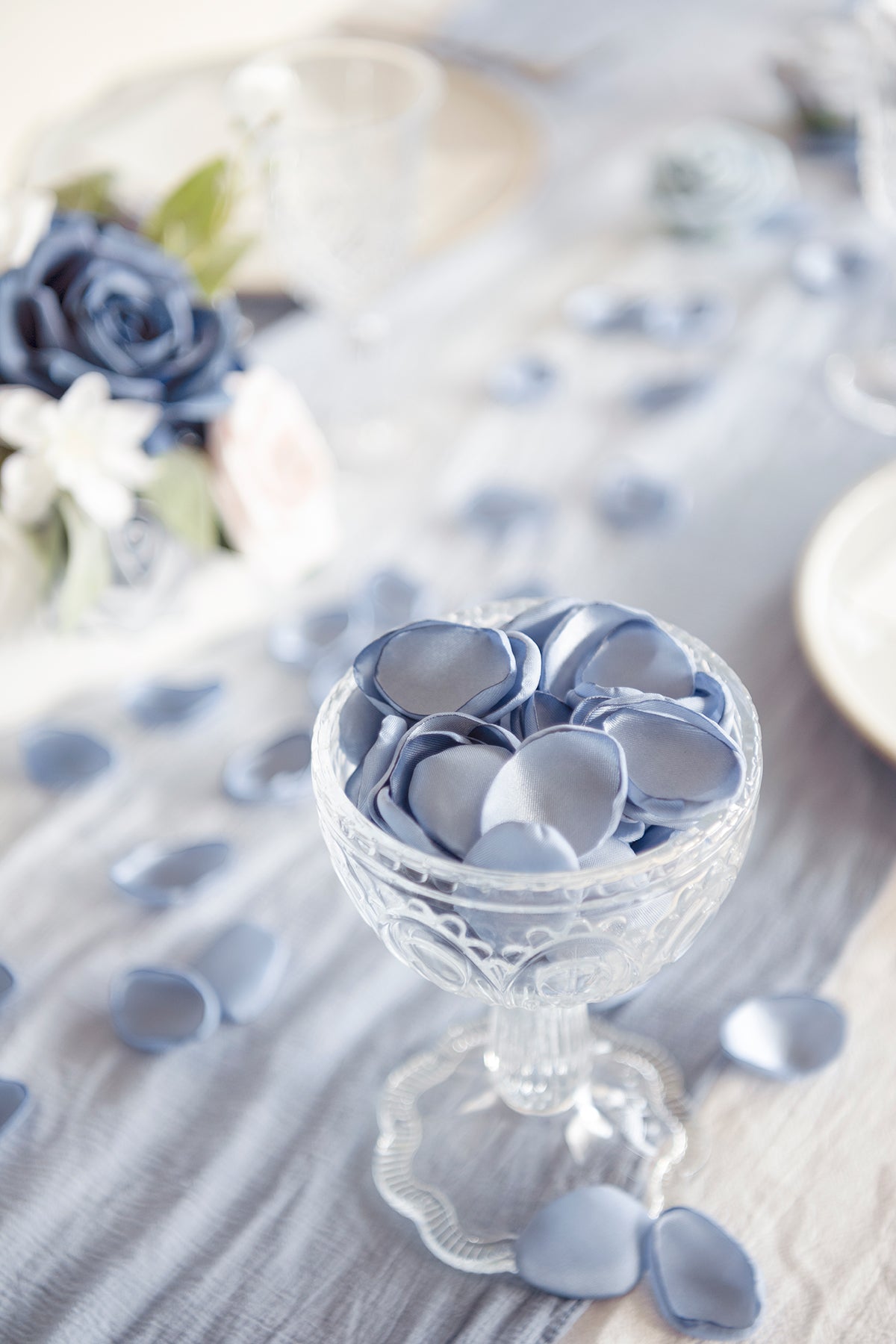 Pre-Arranged Wedding Flower Packages in Dusty Blue & Navy