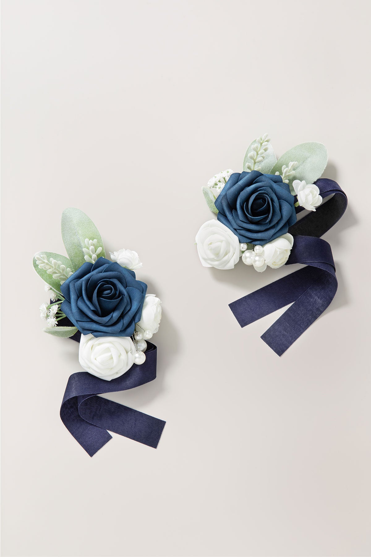 Wrist Corsages in Noble Navy Blue