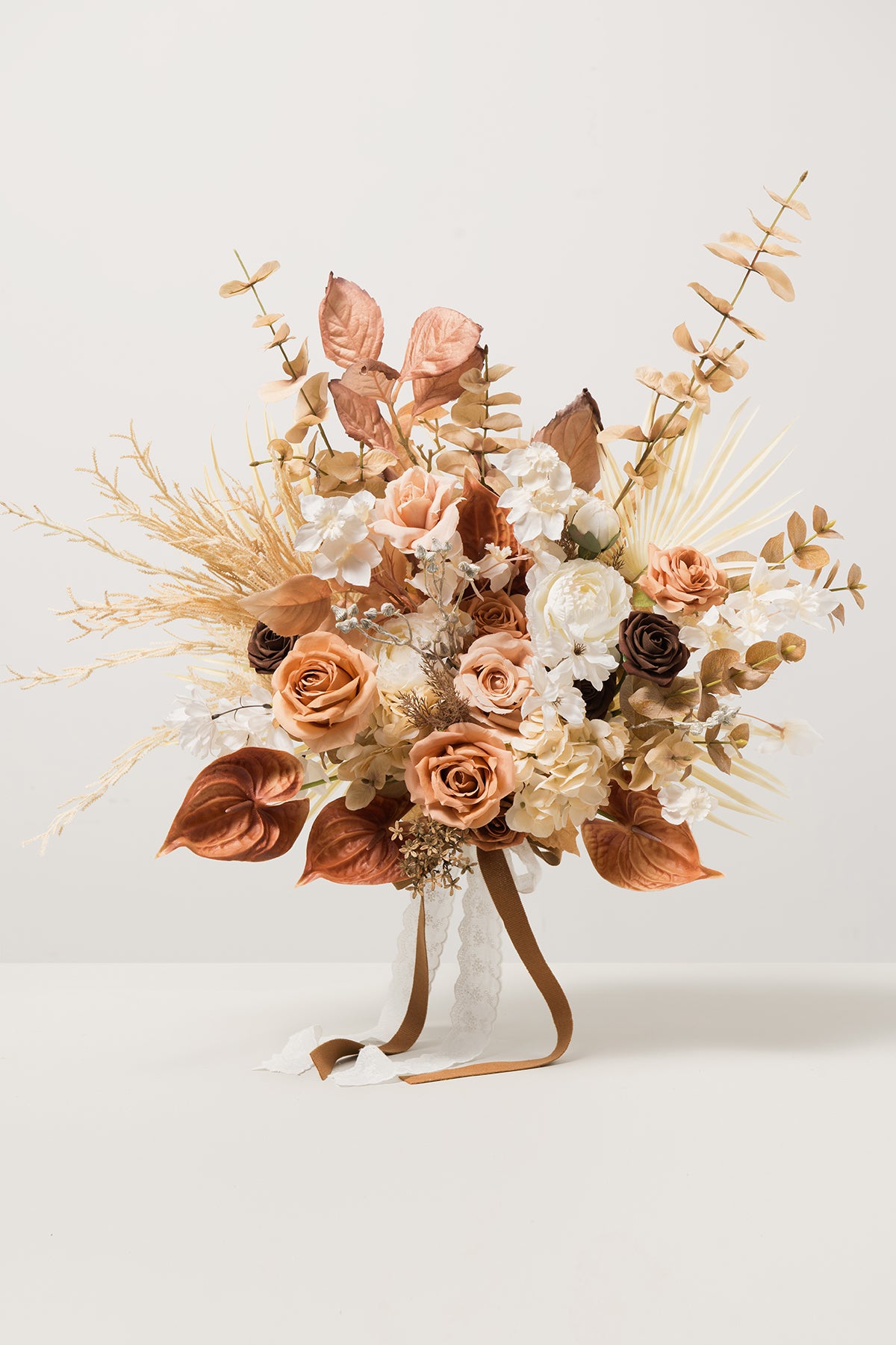 Large Free-Form Bridal Bouquet in Rust & Sepia