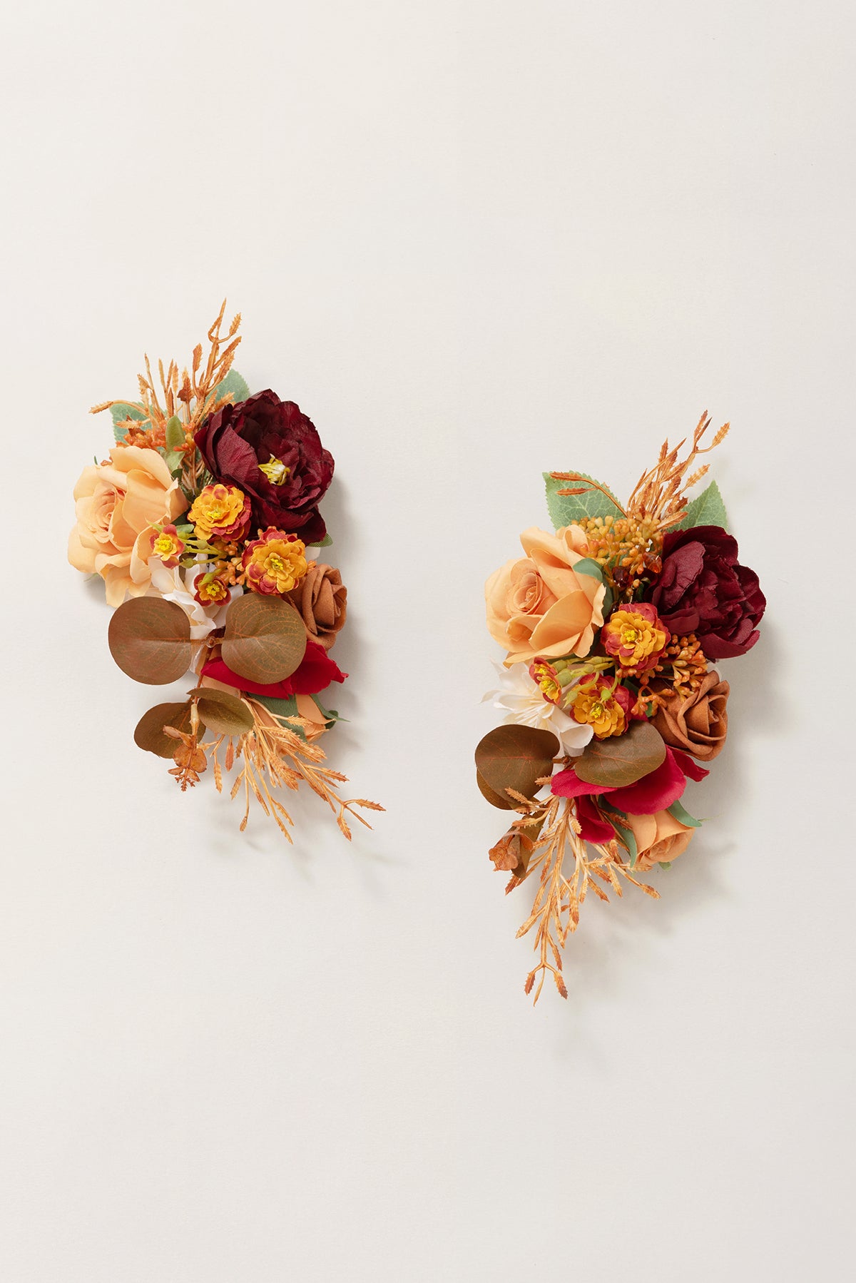 Shoulder Corsages in Burnt Orange