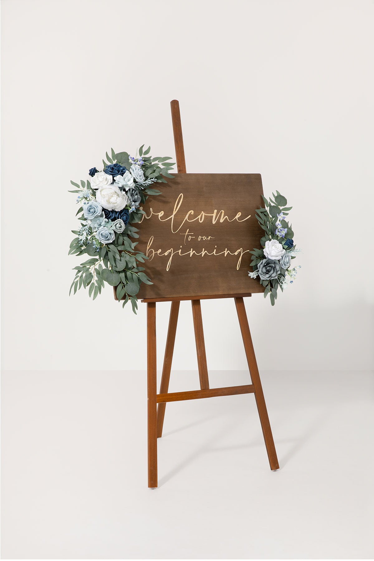 Combo Set Flower Sign Decor in Dusty Blue & Navy