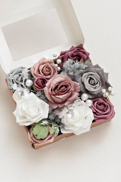 Sample Box in Dusky Rose & Silver