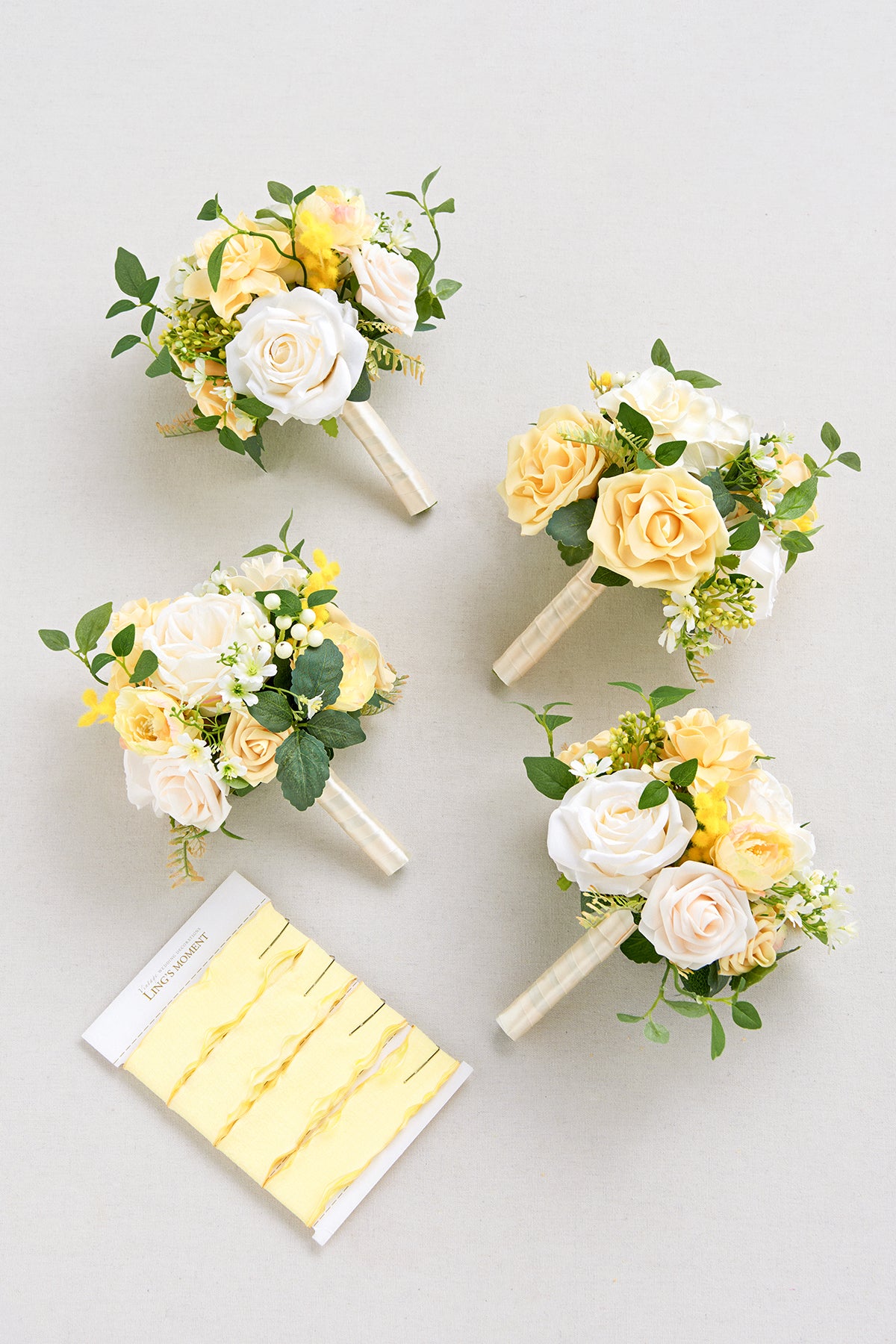 Additional Flower Decorations in Lemonade Yellow