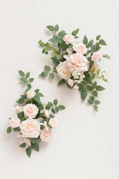 Flexible Combo Set Flower Sign Decor in Blush & Cream