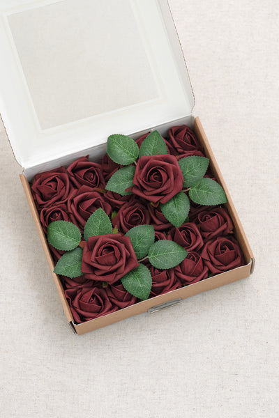 1.5"-2" Foam Rosebud & Petite Rose with Stem