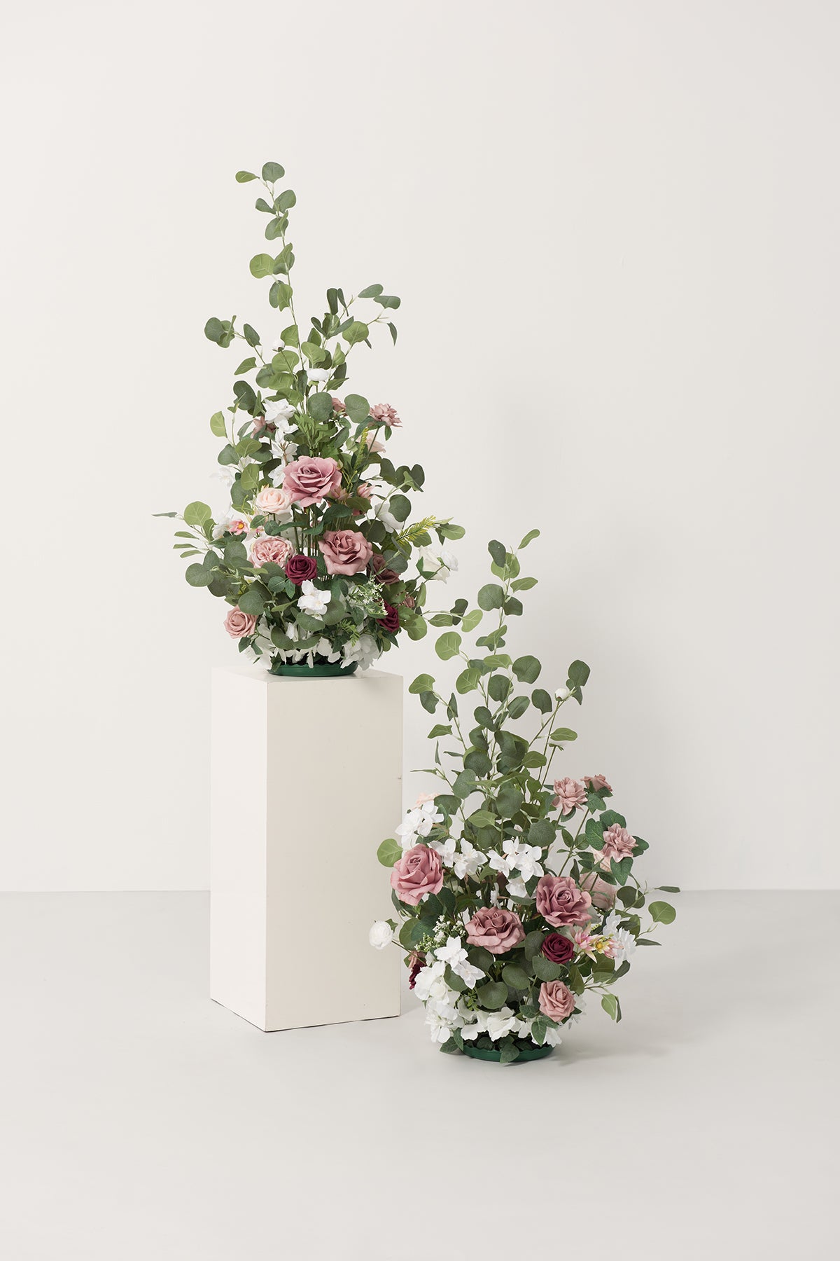 Altar Decor Free-Standing Flowers in Dusty Rose & Cream