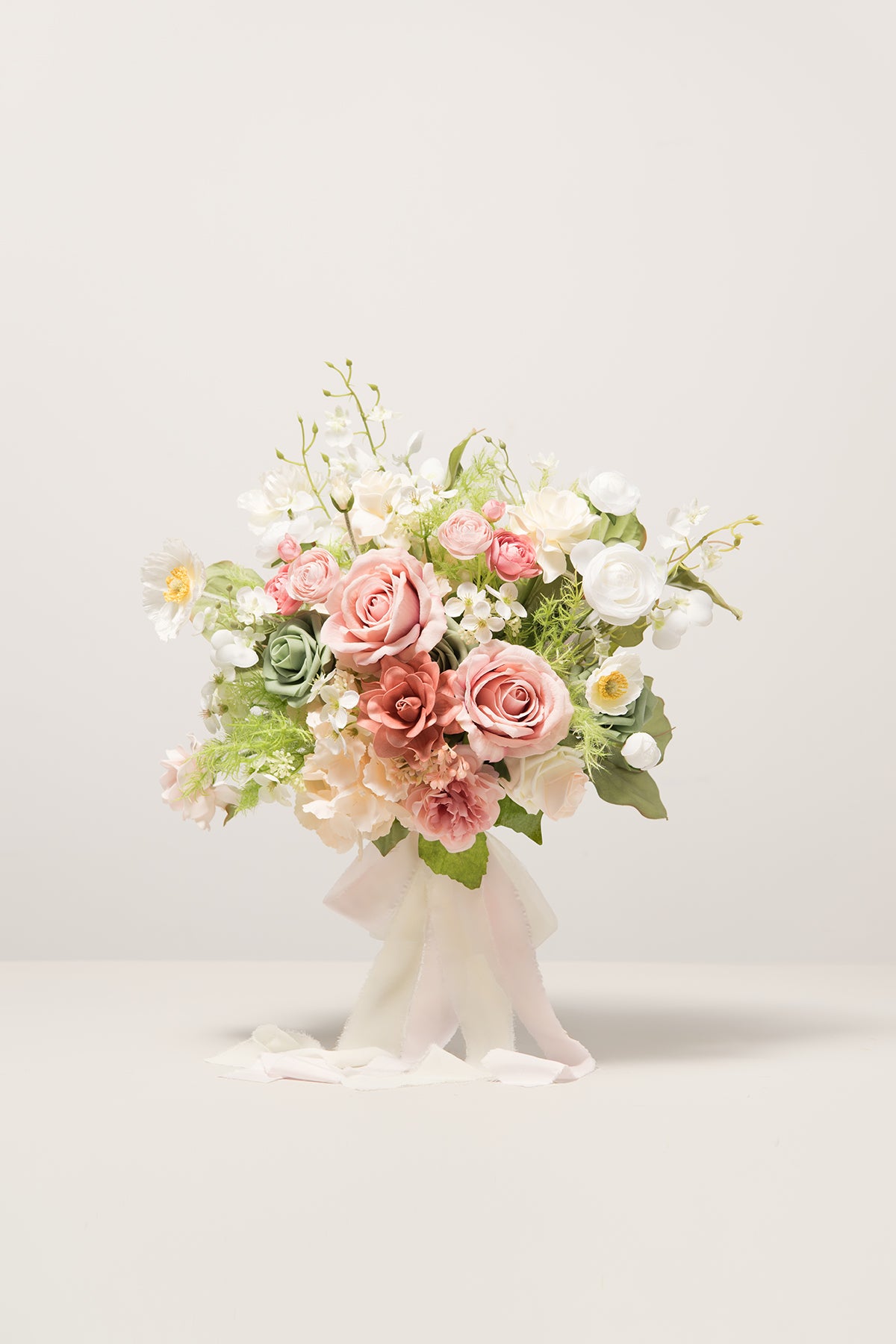 Small Free-Form Bridal Bouquet in Garden Blush