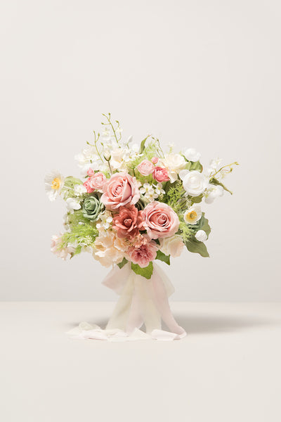 Small Free-Form Bridal Bouquet in Garden Blush