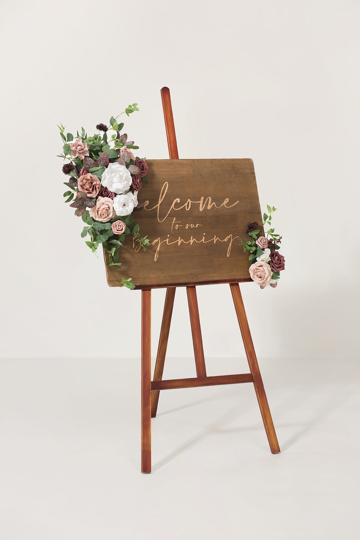 Combo Set Flower Sign Decor in Dusty Rose & Mauve