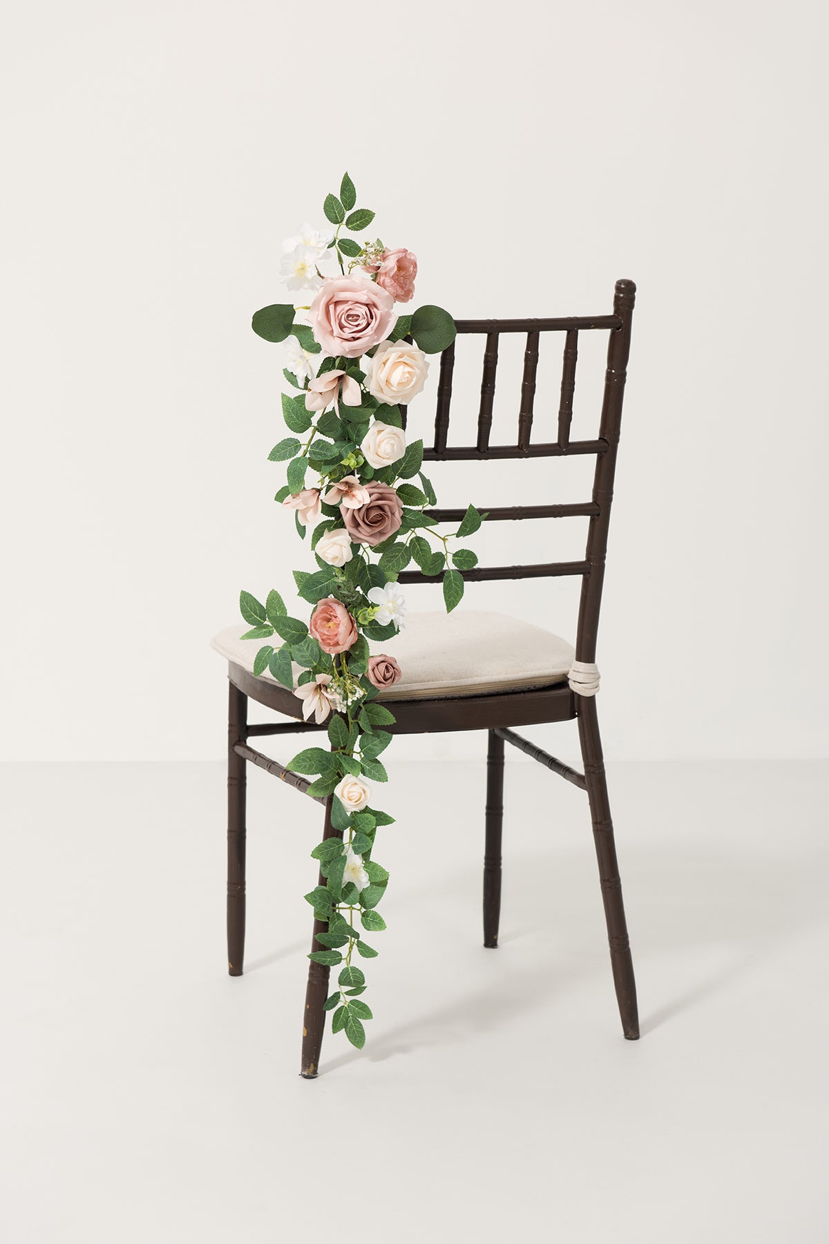 Wedding Hanging Chair Back Decoration in Dusty Rose & Cream