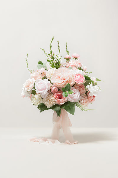 Medium Free-Form Bridal Bouquet in Blush & Cream