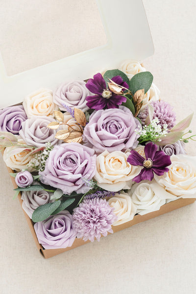 Lilac Purple Designer Flower Boxes