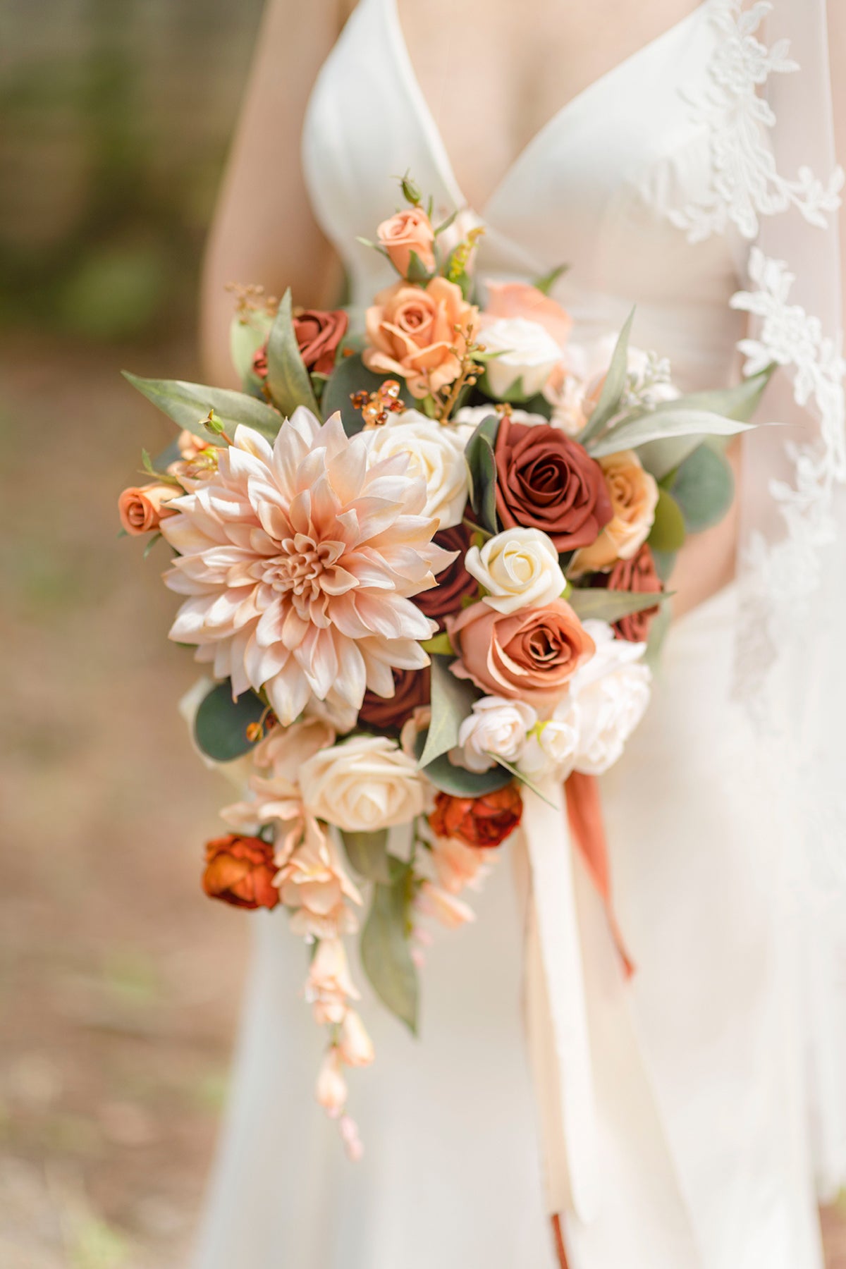 Pre-Arranged Wedding Flower Packages in Sunset Terracotta