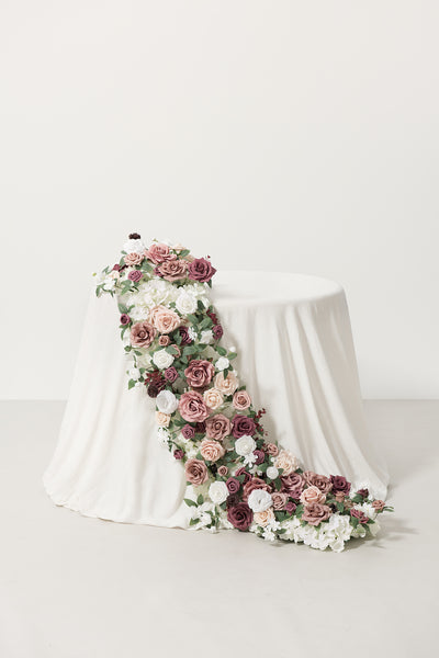 Deluxe Head Table Floral Swags in Dusty Rose & Mauve | Clearance