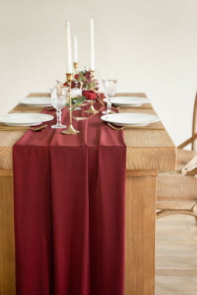 Table Linens in Red Colors