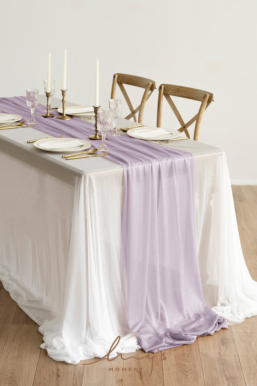 Table Linens in Lavender Colors