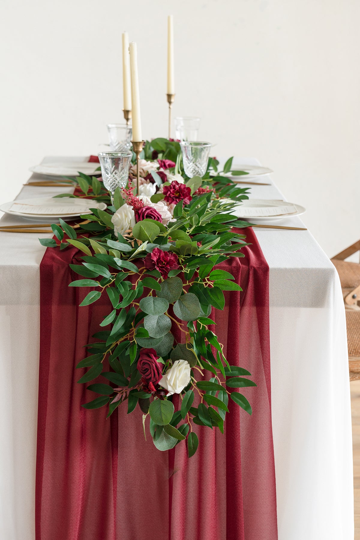 Table Linens in Red Colors