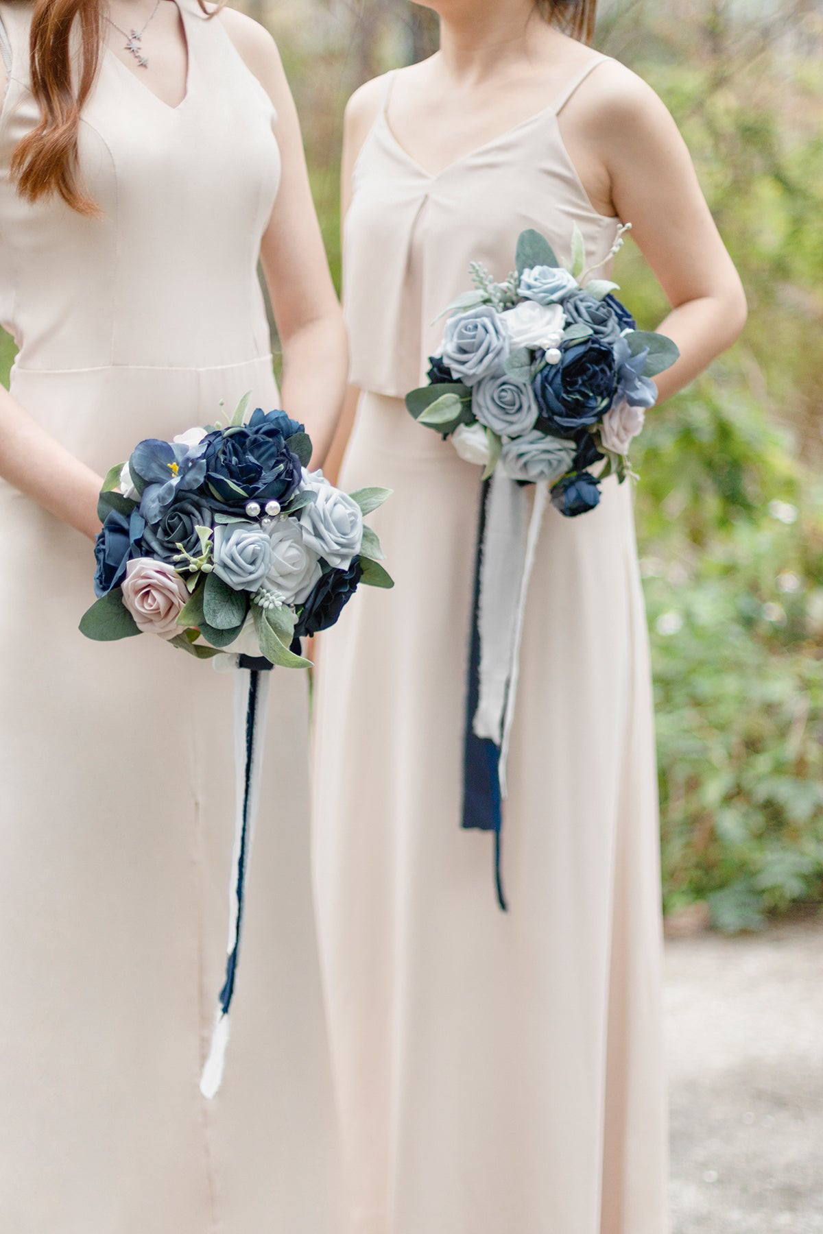 Maid of Honor & Bridesmaid Bouquets in New Noble Navy Blue