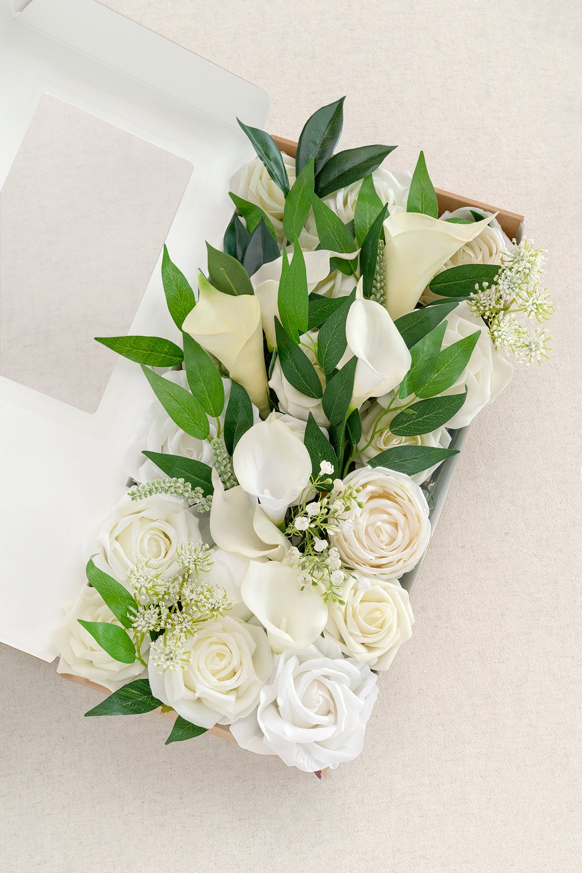 DIY Kits For Centerpieces in White & Green Colors