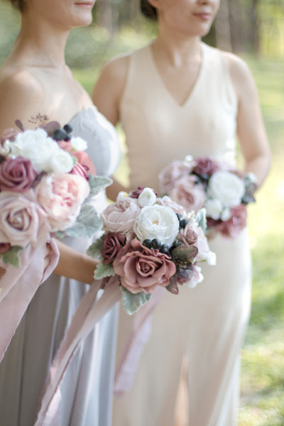 Additional Flower Decorations in Dusty Rose & Mauve